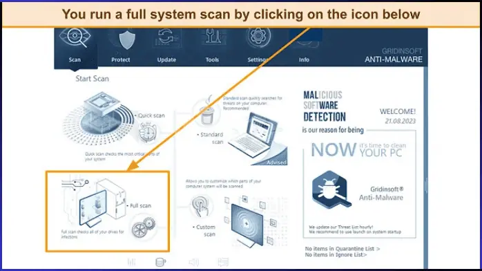 تحميل برنامج GridinSoft Anti-Malware