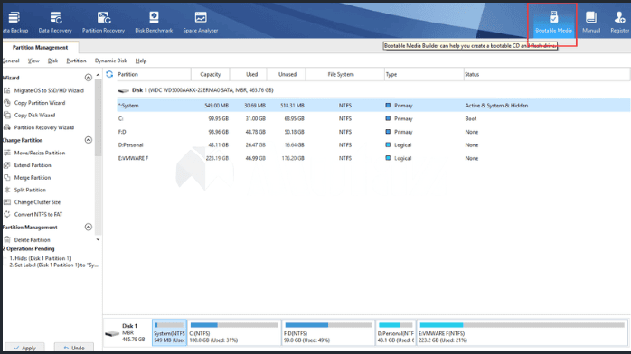 تحميل برنامج MiniTool Partition Wizard