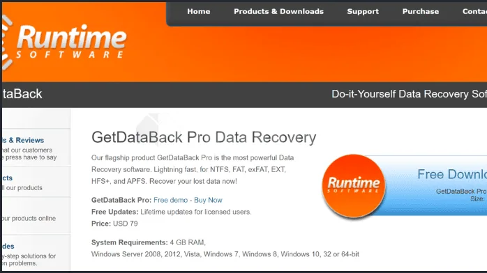 تحميل برنامج GetDataBack FAT