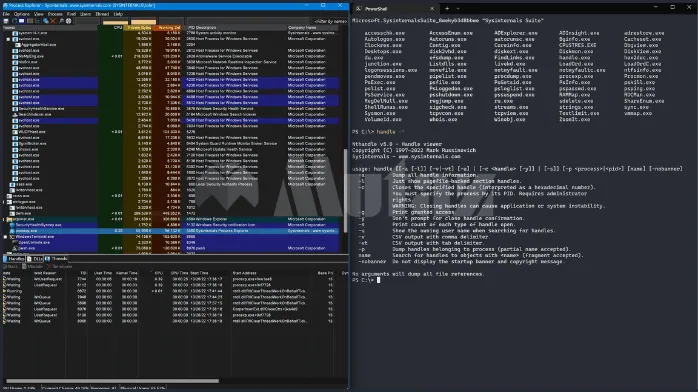 تحميل برنامج Sysinternals Suite