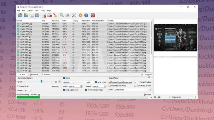 تحميل برنامج Caesium Image Compressor