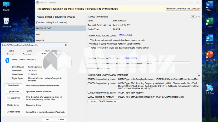 تحميل برنامج Bluetooth Tweaker 