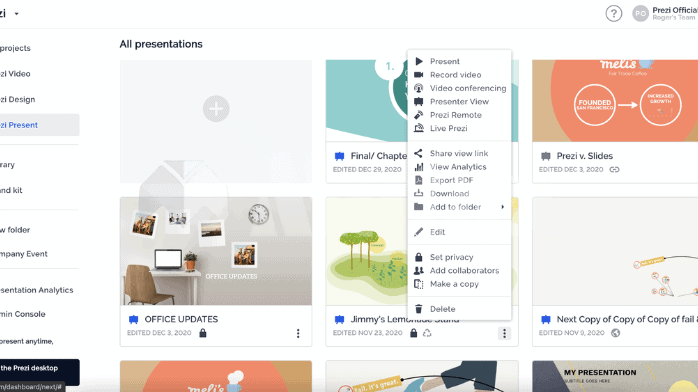 تحميل برنامج Prezi Desktop PRO