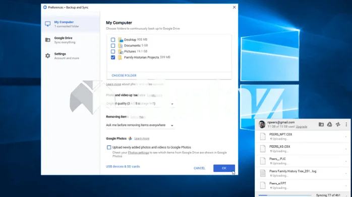 تحميل برنامج Google Drive (Backup and Sync)